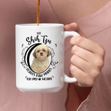 Shih Tzu- My Shih Tzu Leaves Paw Prints On My Heart White Coffee Mug