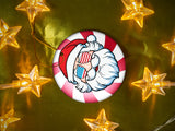 Santa - Ceramic Round Ornament