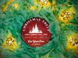 Family Cut Trees - Ceramic Round Ornament