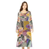 Women's Long Sleeve Dance Dress Beautiful Landscape