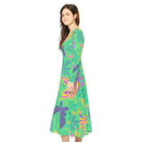 Women's Long Sleeve Dance Dress Butterfly Dance