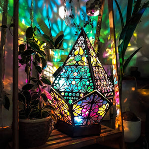 NEW Wooden LED Projection Night Lamp