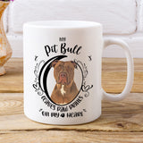 Pit Bull- My Pit Bull Leaves Paw Prints On My Heart White Coffee Mug