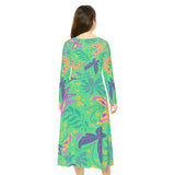 Women's Long Sleeve Dance Dress Butterfly Dance