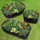 Fabric Flower Grow Bag Vegetable Planting Bag Raised Garden Bed Square Garden Planter Pot With Handles For Plants Flower z2