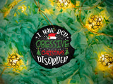 OCD - Ceramic Round Ornament