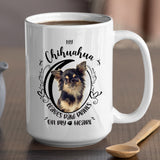 Chihuahua- My Chihuahua Leaves Paw Prints On My Heart White Coffee Mug