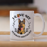 I Love My German Shepherd White Coffee Mug