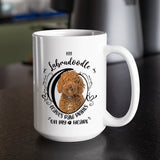Labradoodle- My Labradoodle Leaves Paw Prints On My Heart White Coffee Mug