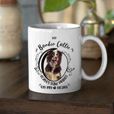 Border Collie- My Border Collie Leaves Paw Prints On My Heart White Coffee Mug