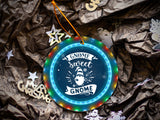 Gnome Sweet Gnome - Ceramic Round Ornament