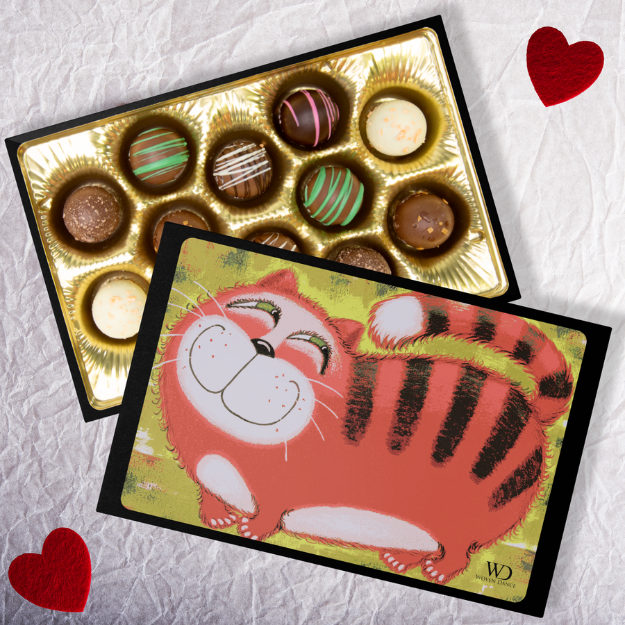 Chocolate Bliss Truffles With Cat Lovers Keepsake Box