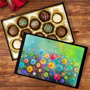 Truffles in Field of Flowers Art Keepsake Box