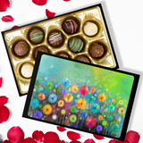 Truffles in Field of Flowers Art Keepsake Box