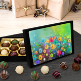 Truffles in Field of Flowers Art Keepsake Box