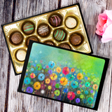 Truffles in Field of Flowers Art Keepsake Box