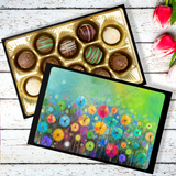 Truffles in Field of Flowers Art Keepsake Box