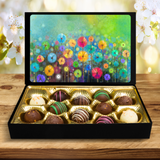 Truffles in Field of Flowers Art Keepsake Box