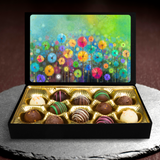 Truffles in Field of Flowers Art Keepsake Box