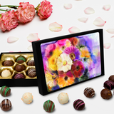 Truffles With Beautiful Flower Watercolors Keepsake Box