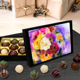 Truffles With Beautiful Flower Watercolors Keepsake Box