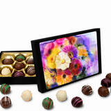 Truffles With Beautiful Flower Watercolors Keepsake Box