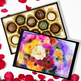 Truffles With Beautiful Flower Watercolors Keepsake Box