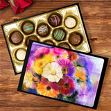 Truffles With Beautiful Flower Watercolors Keepsake Box