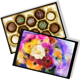 Truffles With Beautiful Flower Watercolors Keepsake Box