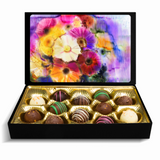 Truffles With Beautiful Flower Watercolors Keepsake Box