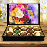 Truffles With Beautiful Flower Watercolors Keepsake Box