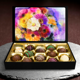 Truffles With Beautiful Flower Watercolors Keepsake Box