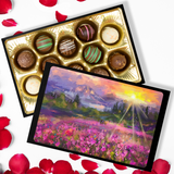 Truffles with Beautiful Landscape Art Keepsake Box