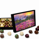 Truffles with Beautiful Landscape Art Keepsake Box