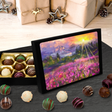 Truffles with Beautiful Landscape Art Keepsake Box