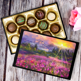 Truffles with Beautiful Landscape Art Keepsake Box
