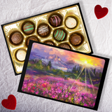 Truffles with Beautiful Landscape Art Keepsake Box
