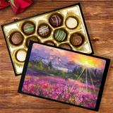 Truffles with Beautiful Landscape Art Keepsake Box