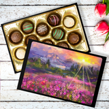 Truffles with Beautiful Landscape Art Keepsake Box