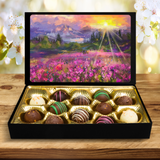 Truffles with Beautiful Landscape Art Keepsake Box