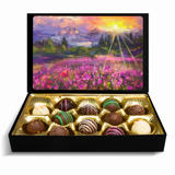 Truffles with Beautiful Landscape Art Keepsake Box