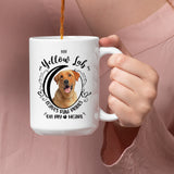 Yellow Lab- My Yellow Lab Leaves Paw Prints On My Heart White Coffee Mug