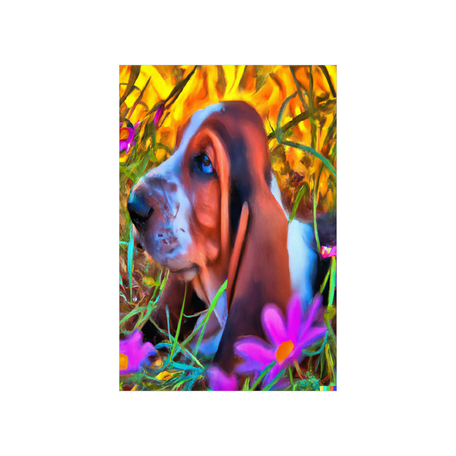Basset Hound Puppy Premium Matte Vertical Posters