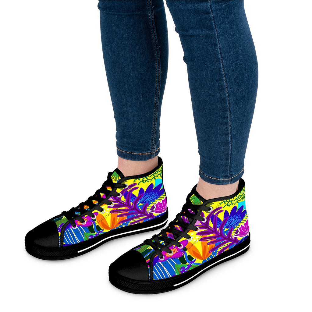 Tropical Splendor Women's High-Top Sneakers