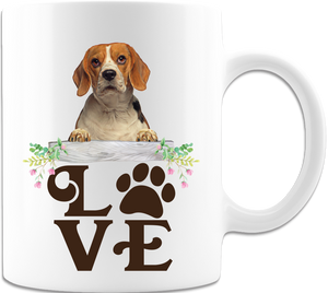Beagle-LOVE Beagle White Coffee Mug