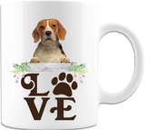Beagle-LOVE Beagle White Coffee Mug
