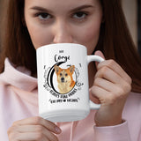 Corgi- My Corgi Leaves Paw Prints On My Heart White Coffee Mug