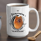 Pomeranian- My Pomeranian Leaves Paw Prints On My Heart White Coffee Mug