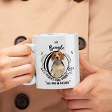 Beagle- My Beagle Leaves Paw Prints On My Heart White Coffee Mug