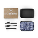 PLA Bento Box with Band and Utensils Japanese Shibori